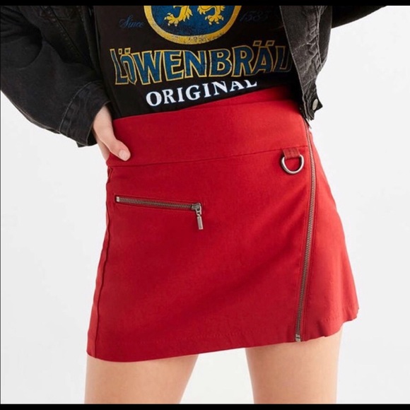 Urban Outfitters Dresses & Skirts - SALE UO Silence + Noise Red Moto Skirt